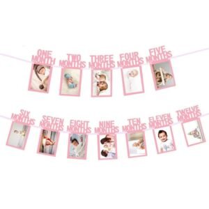12 Month Party Photo Banner