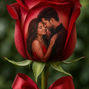 Custom Rose With Your personalized Photo